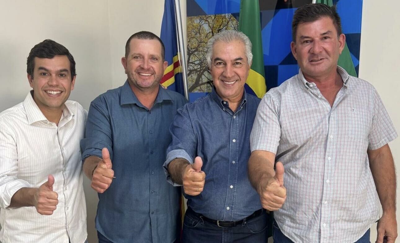Imagem de compartilhamento para o artigo Zé Galdino e vereador Denivan Barbosa fortalecem aliança com Beto Pereira e Reinaldo Azambuja em Campo Grande da MS Todo dia